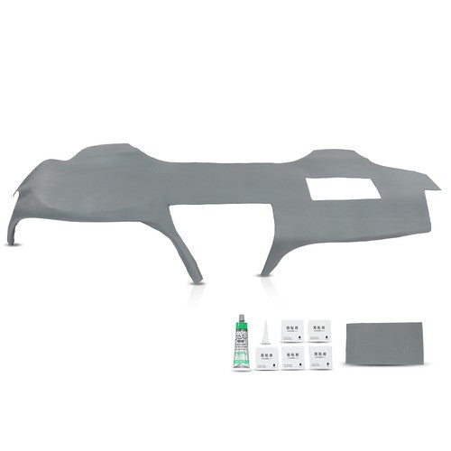 Solid Spare Fit For 2007-2011 Toyota Camry TPE Dashboard Dash Cover Cap Overlay Gray