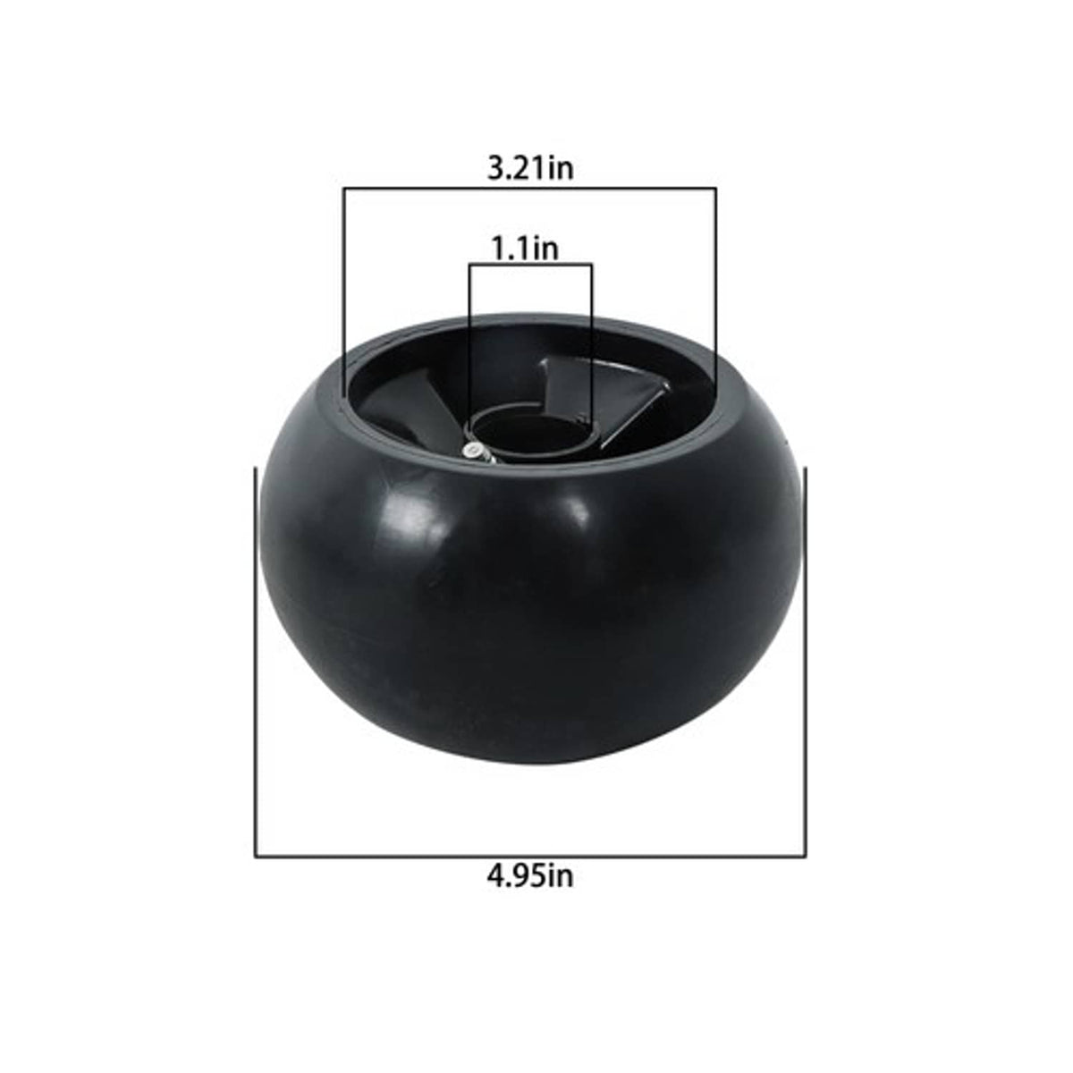 Solid Spare Deck Wheel Kit Fit for John Deere 48" 54" 60" 72" Deck Lawn Mowers AM125172