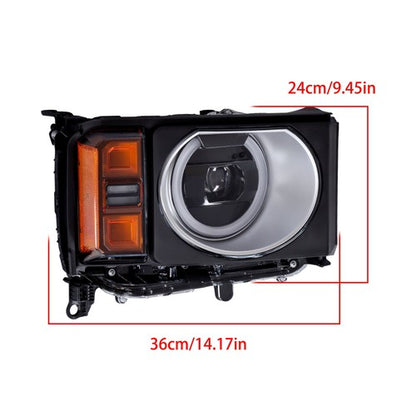 Solid Spare Clear Headlight Assembly For Toyota Land Cruiser 2024 2025 Right/Passenger Side