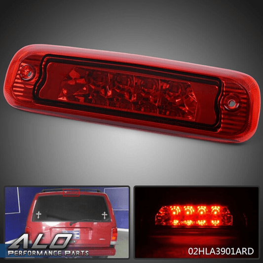Solid Spare Fit For 97-01 Jeep Cherokee LED 3rd Third Brake Tail Light Cargo Lamp Red