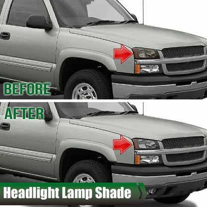 Solid Spare Fit For 2003-2007 Chevy Silverado Smoke Headlight Replacement Lens Left & Right