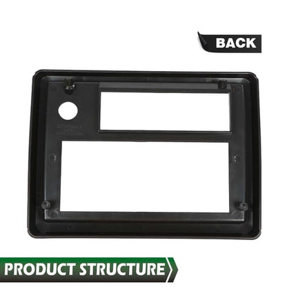 Solid Spare Fit For 81-88 El Camino Monte Carlo SS Radio Face Plate Black with Red Trim