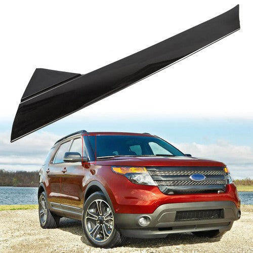 Solid Spare For 2011-19 Ford Explorer Windshield-Outer Trim Pillar Molding Passenger Side