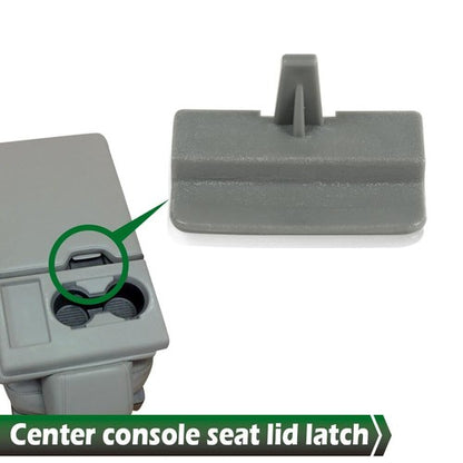 Solid Spare Fit For 10-18 Ford F-150 F150 Pickup Center Console Jump Seat Lid Latch Gray