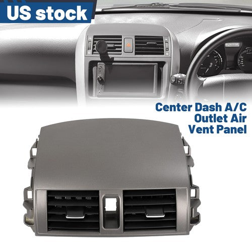 Solid Spare For Toyota Corolla 08-13 Center Dash Board A/C Air Vent Panel Bezel Cover Trim