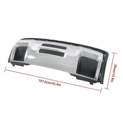 Solid Spare New For GMC Canyon 2015-2018 19 20 Sliver + Black Front Bumper Skid Plate Chrome