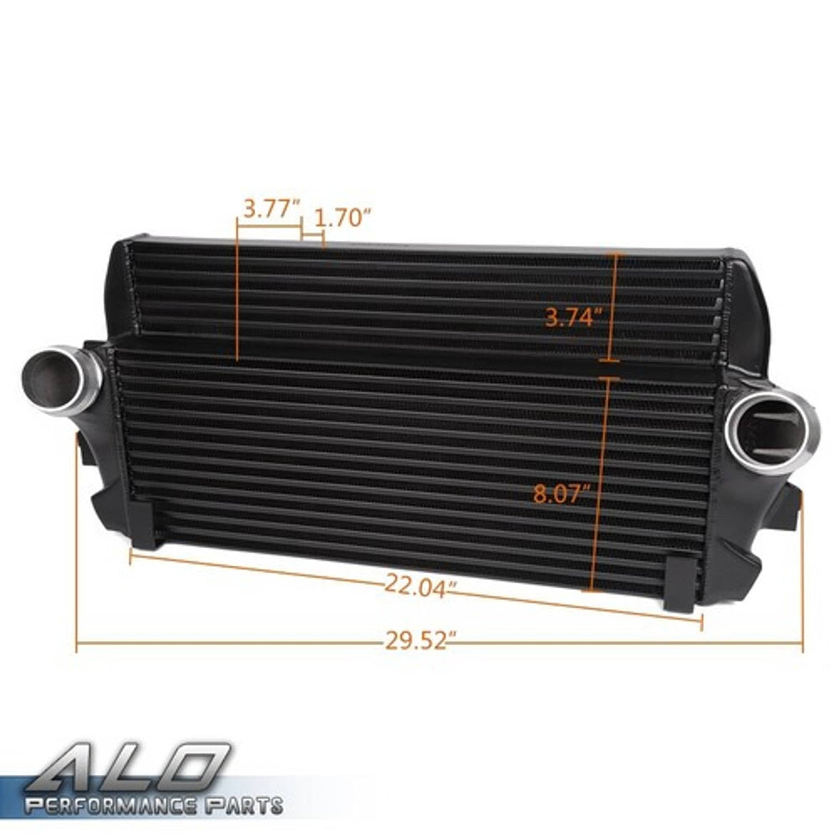 Solid Spare Fit For BMW F01/06/07/10/11/12 Front Competition Intercooler Black #200001069