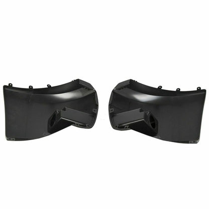 Solid Spare LH & RH Bumper End Extension W/Fog Lamp Hole Fit For 07- 13 Chevy Silverado 1500