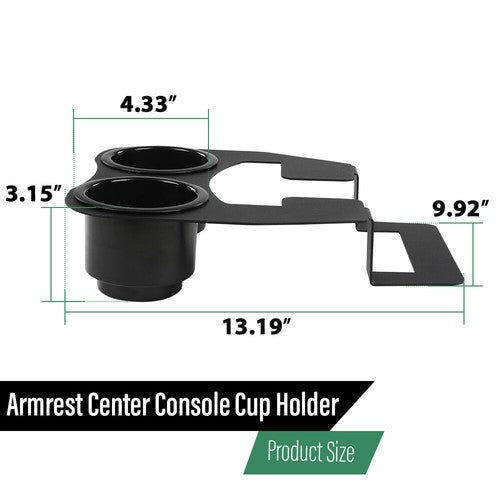 Solid Spare Fit For 95-99 Chevy Silverado 1500 C1500 OBS Truck Center Console Cup Holder