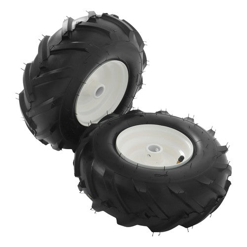 Solid Spare 2Pack 13x5.00-6" Tiller Tire & Wheel Rubber 1" Axle Size For Garden Tractor Tire