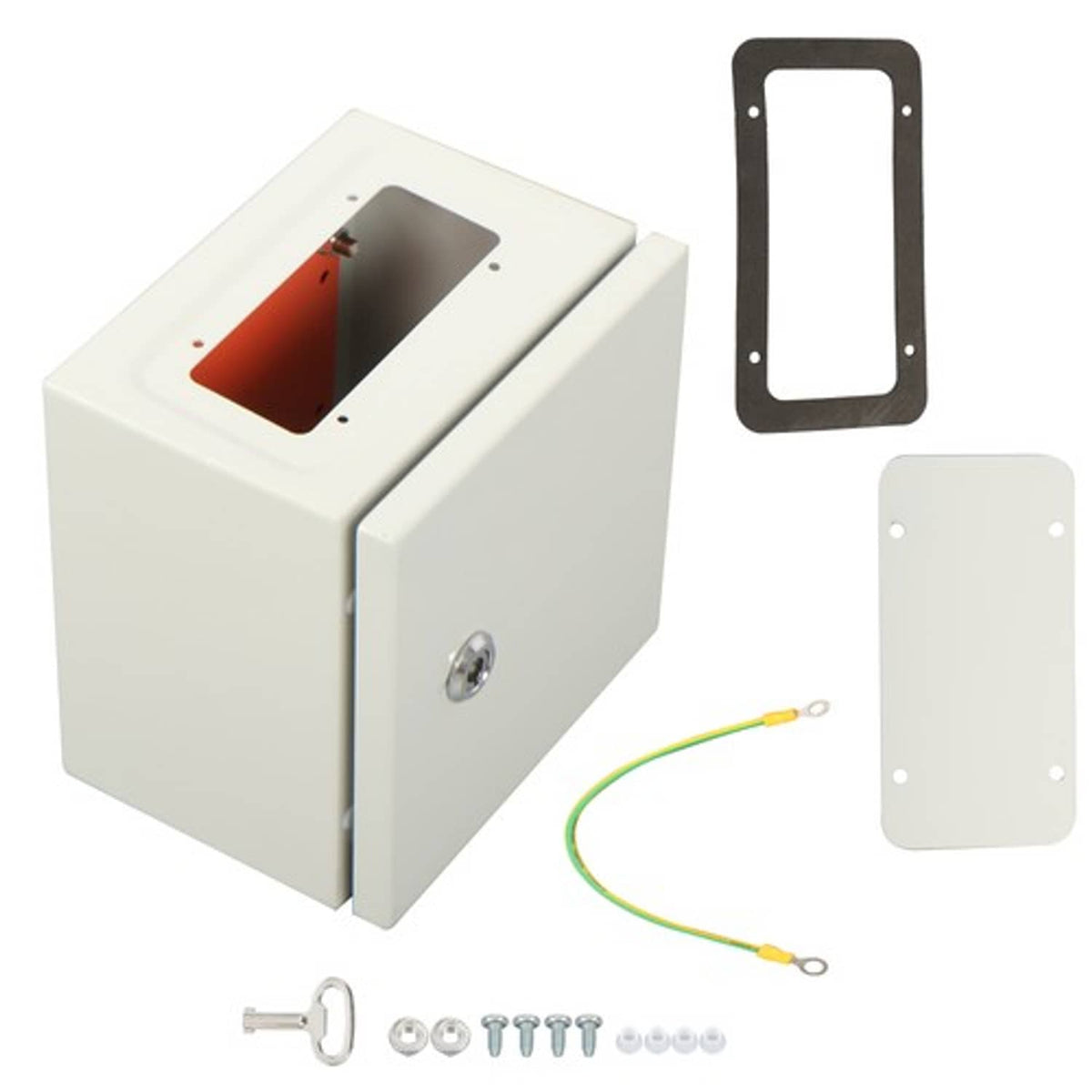 Solid Spare Dustproof Steel Junction Box 8x8x6", NEMA 4X Waterproof Electrical Enclosure