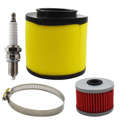 Solid Spare Air Oil Filter & Spark Plug For Honda Foreman 450 TRX450ES 4x4 ES 1999-2001