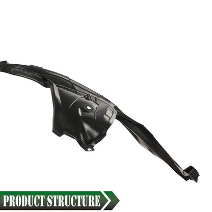 Solid Spare Fit For 2014-2018 Nissan Rogue Front Passenger Side Fender Liner Black