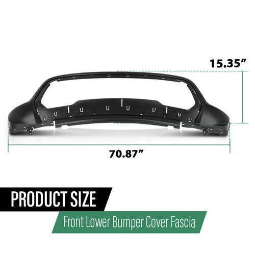 Solid Spare Fit For 2014-2022 Jeep Grand Cherokee Front Lower Bumper Cover Fascia 5XV45TZZAA
