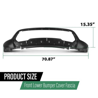 Solid Spare Fit For 2014-2022 Jeep Grand Cherokee Front Lower Bumper Cover Fascia 5XV45TZZAA