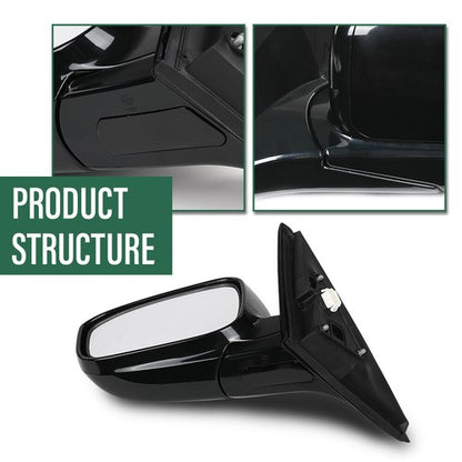 Solid Spare Fit For 03-07 Honda Accord Manual Folding Power Mirror Left Driver Side