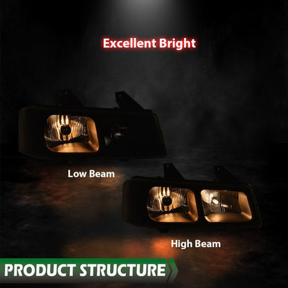 Solid Spare Fit For 2003-2023 Chevy Express GMC Savana Van Right Passenger Side Headlight