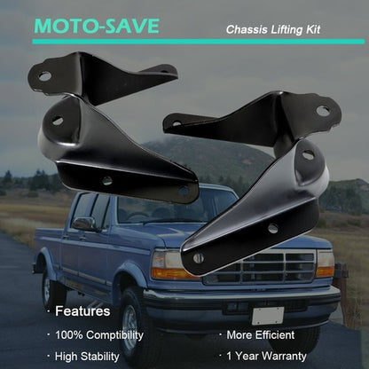 Solid Spare Front Leaf Spring Shackle Bracket Repair Kit For Ford F-150 Pickup 1980-1996