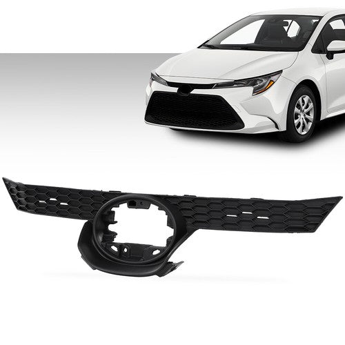 Solid Spare Front Upper Bumper Grille Fit For 2020-2022 Toyota Corolla Sedan LE XLE Factory