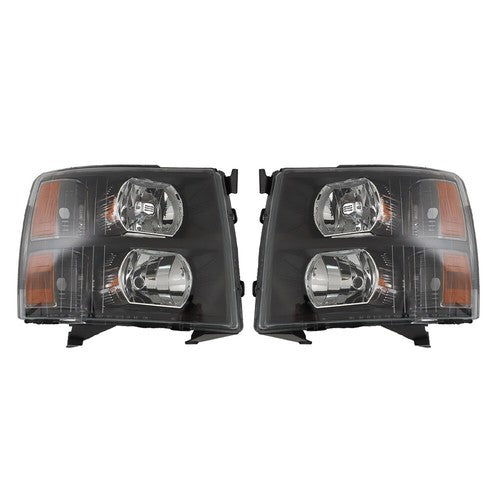 Solid Spare Headlights For Chevy Silverado 2007-2013 2014 Headlamps Halogen Left&Right Side