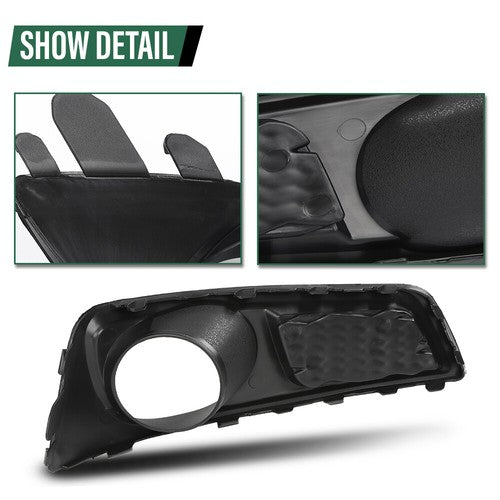 Solid Spare Front Bumper Fog Light Bezel Lamp Trim Fit For 10-12 Subaru Legacy Left+Right