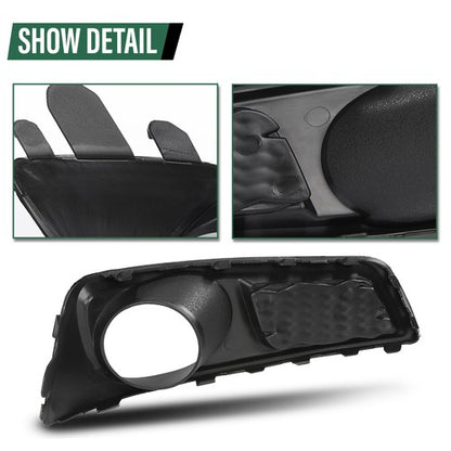 Solid Spare Front Bumper Fog Light Bezel Lamp Trim Fit For 10-12 Subaru Legacy Left+Right