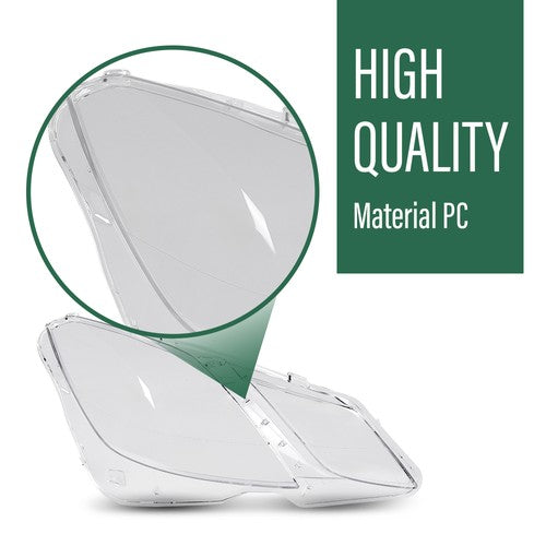 Solid Spare Fit For 2010-2013 Mercedes Benz E-Class W207 C207 E350 E500 Headlight Lens Cover