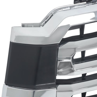 Solid Spare For Toyota Sequoia 2018 19-21 22 Chrome Front Upper Grille Without Hood Trim New