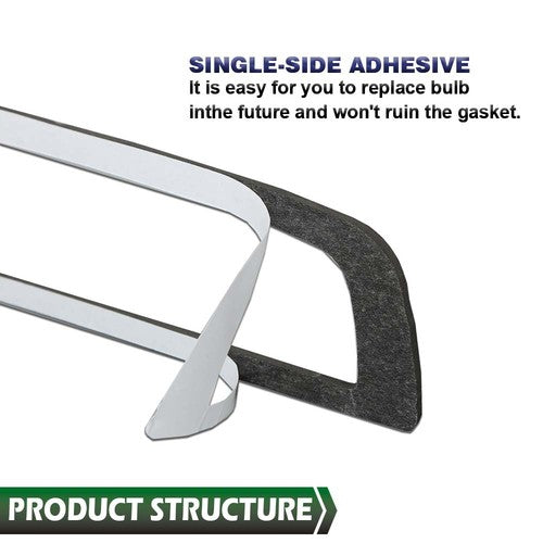 Solid Spare Fit For 14-20 Chevy Silverado GMC Sierra Third Brake Light Foam Seal Gasket