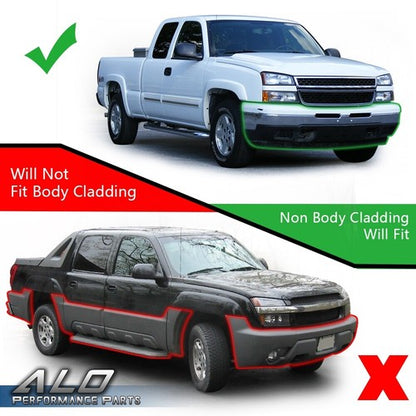Solid Spare Fit For 2003-2006 Silverado Amber LED DRL Black Housing Headlight +Tail Lights