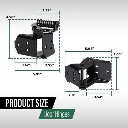Solid Spare Fit For 78-88 G-body Monte Carlo SS El Camino Regal Oldsmobile Door Hinge Set