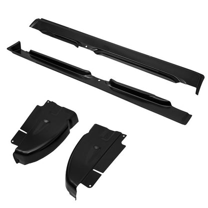 For 02-08 Dodge Ram Pickup Quad Cab OE Style Rocker Panels & Cab Corners 4PCS
