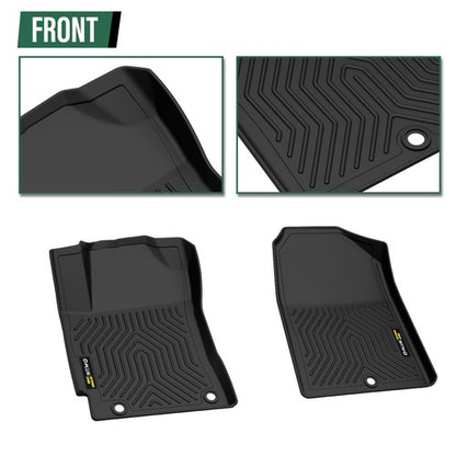 Solid Spare TPE Floor Mats Fit For 2017-2020 Hyundai Elantra All Weather Protection Liners