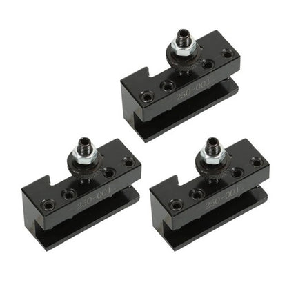 Solid Spare New 3PCS #1 Quick Change Turning & Facing Lathe Tool Post Holder 250-001 OXA