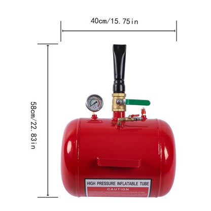 Solid Spare 145PSI Air Tire Bead Seater Blaster Tool Seater Inflator Truck Car 7.5 Gallon