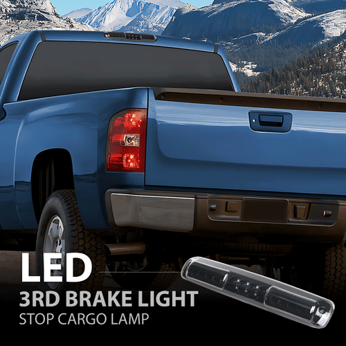 Solid Spare Fit For 99-2006 Chevy Silverado GMC Sierra LED 3rd Brake Light Cargo Lamp Black