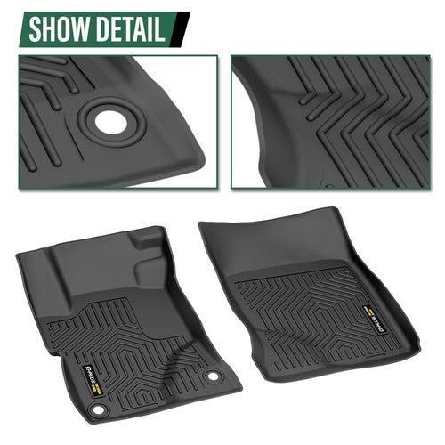 Solid Spare Fit For 2012-2015 Honda Civic Sedan All Weather TPE Floor Mats Protection Liners