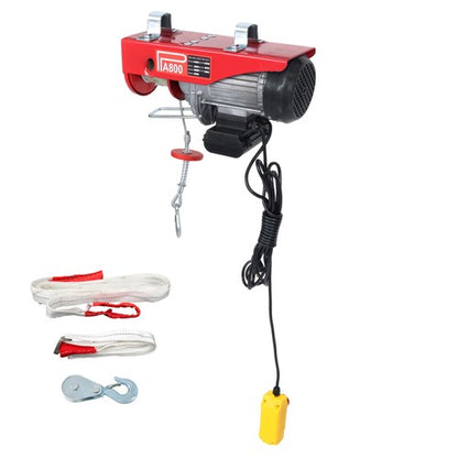 Solid Spare 1760lbs Wired Remote Control Winch Overhead Crane Electric Wire Hoist