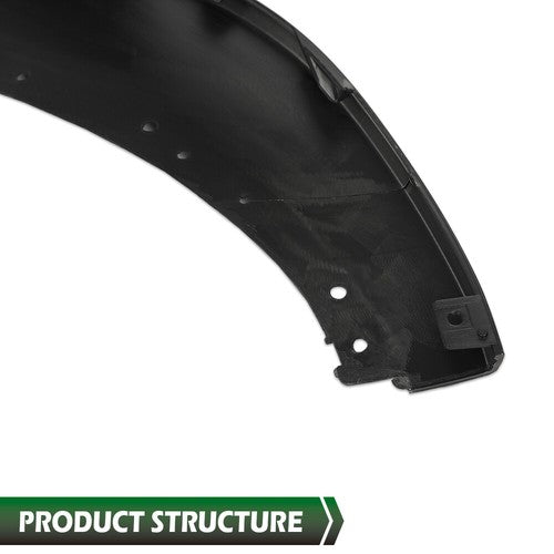 Solid Spare Fit For 2019-2025 Chevrolet Malibu Front Bumper Lower Lip Protector Black