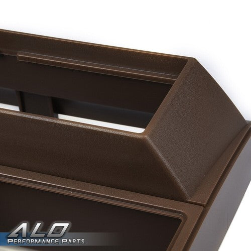 Solid Spare Fit For 88-94 Chevy GMC Trucks Pocket Radio Dash Bezel Trim Mount Kit Brown