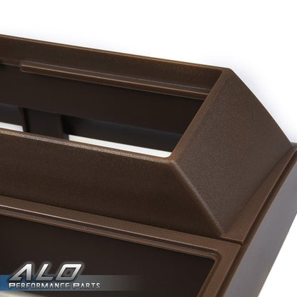 Solid Spare Fit For 88-94 Chevy GMC Trucks Pocket Radio Dash Bezel Trim Mount Kit Brown