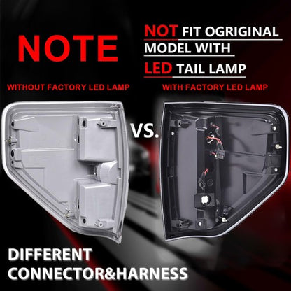 Solid Spare For Ford F150 F-150 Pickup 2009-2014 Left Driver Side Tail Light Brake Lamp