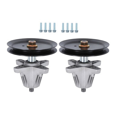Solid Spare 2 × Spindle Assembly W/Bolt For MTD 918-04865A 918-04636A 918-04865 618-04636