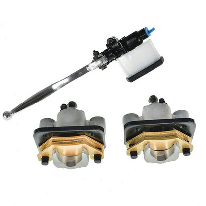 Solid Spare Front Brake Calipers Pads + Brake Master Cylinder For Arctic Cat 250 300 400 500