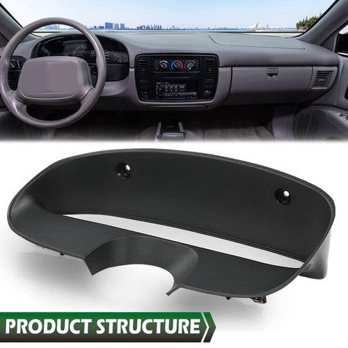 Solid Spare Fit For 1994-1996 Chevy Impala SS/Caprice Instrument Gauge Cluster Dash Bezel