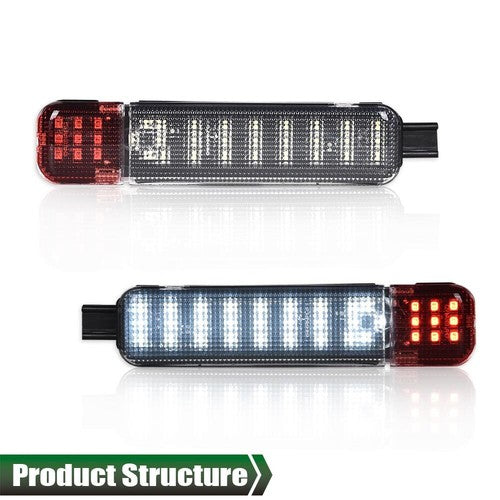 Solid Spare Pair Interior Door Panel Courtesy LED Light Lamps For Chevy Silverado GMC Sierra