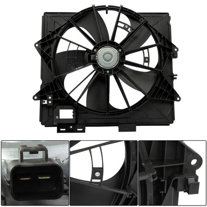 Solid Spare Radiator Condenser Cooling Fan Assembly 622930 For Cadillac STS 2009-2010 2011