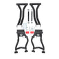 Solid Spare Rear High Clearance A-Arms for Polaris RZR 800 S / RZR 800 4 - BLACK