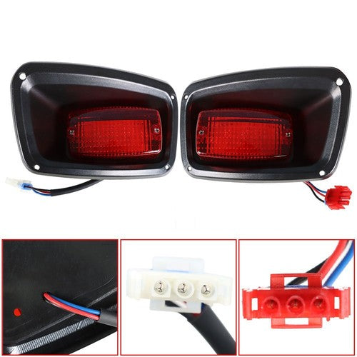 Solid Spare Right and Left Taillight 12V For EZGO TXT, ST Golf Cart Full LED Rear Tail Light