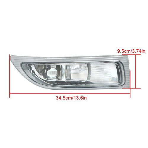 Solid Spare LH & RH Clear Lens Fog Light w/ Bulbs for 2004-2005 Toyota Sienna